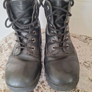 Harley-Davidson  Black logo Leather Boots size 10